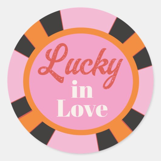 Sticker Rond Chip de Poker Mod Las Vegas (Devant)