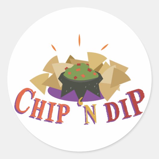 Sticker Rond Chip N Dip (Devant)