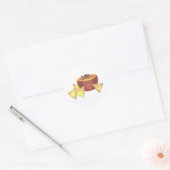 Sticker Rond Chips Chili Con Queso Blanco Nachos Fromage Dip (Enveloppe)