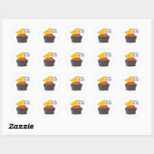 Sticker Rond Chips et salsa (Feuille)