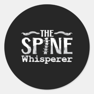 Sticker Rond Chiropratique Le Spine Whisperer Chiropractor