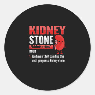 Sticker Rond Chirurgie de pierre de rein récupération