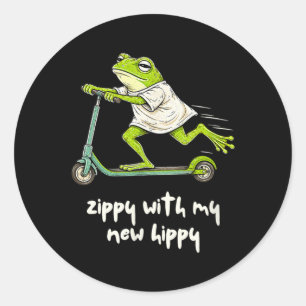 Sticker Rond Chirurgie de remplacement de la hanche Grenouille