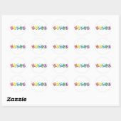 Sticker Rond Chloe (Feuille)