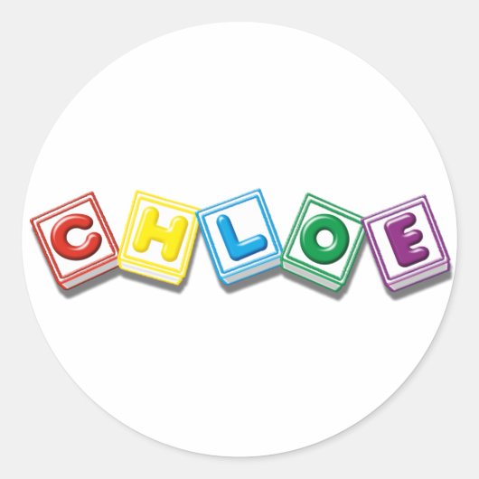 Sticker Rond Chloe (Devant)