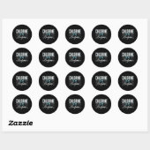 Sticker Rond Chlorine Est Mon Parfum Baignade (Feuille)