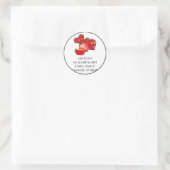 Sticker Rond Choc de fraise (Sac)