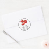 Sticker Rond Choc de fraise (Enveloppe)