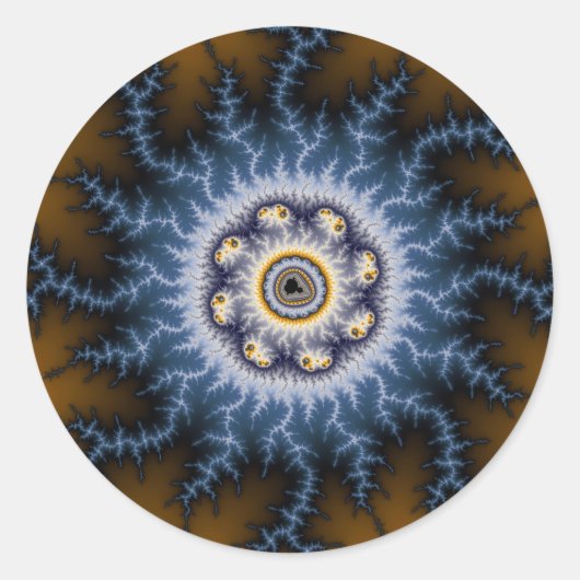 Sticker Rond Choc - Fractal (Devant)