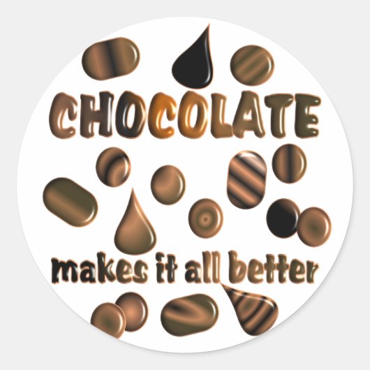 Sticker Rond Chocolat (Devant)