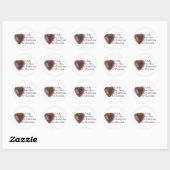 Sticker Rond Chocolat (Feuille)