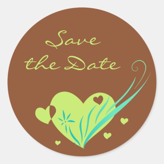 Sticker Rond Chocolat à la menthe (Devant)