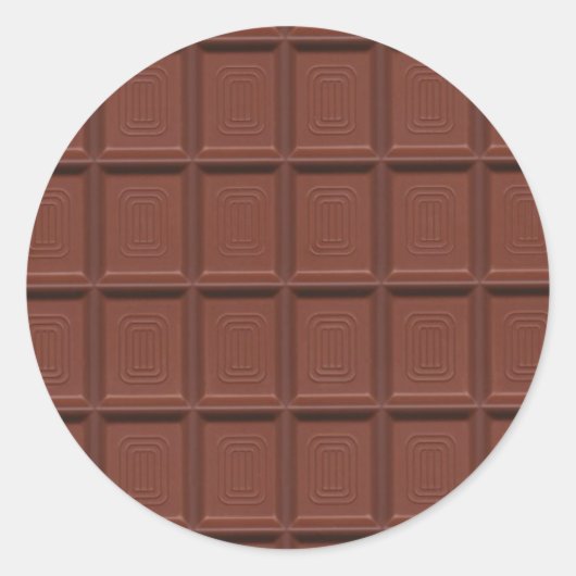 Sticker Rond chocolat au lait (Devant)