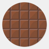 Sticker Rond chocolat au lait (Devant)