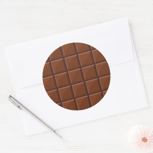 Sticker Rond chocolat au lait (Enveloppe)