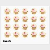 Sticker Rond Chocolat aux fraises (Feuille)