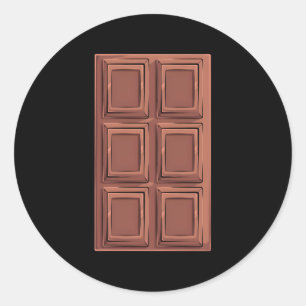Sticker Rond Chocolat Bar S'Mores Camg