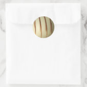 Sticker Rond chocolat blanc belge (Sac)