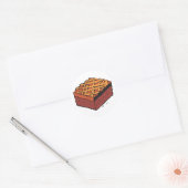 Sticker Rond chocolat brownie (Enveloppe)