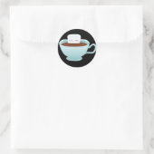 Sticker Rond Chocolat chaud (Sac)