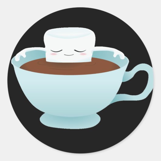 Sticker Rond Chocolat chaud (Devant)