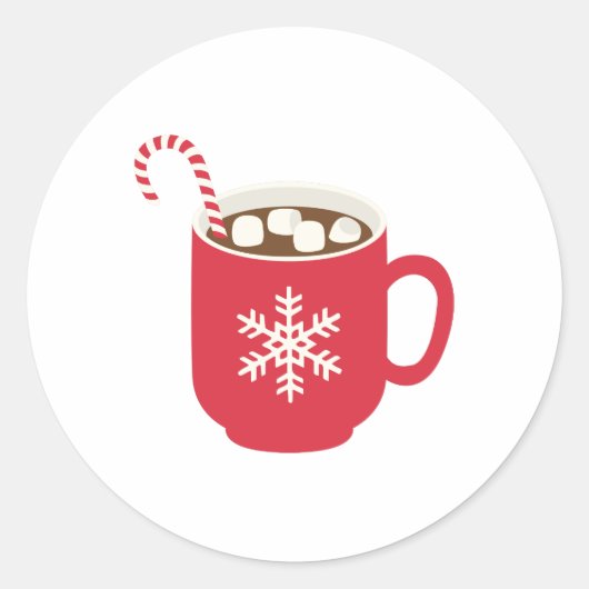 Sticker Rond Chocolat chaud (Devant)