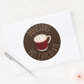 Sticker Rond Chocolat chaud (Enveloppe)