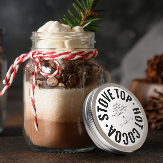 Sticker Rond Chocolat Chaud Maison Fun Fun