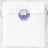 Sticker Rond Chocolat chaud mignon (Sac)