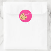 Sticker Rond Chocolat Chip Cookie Enfants 1er Anniversaire Fête (Sac)