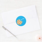 Sticker Rond Chocolat Chip Cookie Enfants 1er Anniversaire Part (Enveloppe)