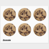 Sticker Rond "Chocolat Chip Cookie Munch" (Feuille)
