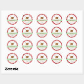 Sticker Rond Chocolat Chip Cookie Vacances Bakers (Feuille)