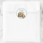 Sticker Rond Chocolat Chip Cookies Merci Canning Cadeau (Sac)
