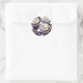Sticker Rond Chocolat Cupcakes White Icing (Sac)
