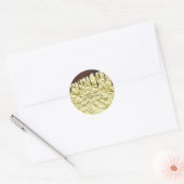 Sticker Rond Chocolat Drip Faux Gold Foil Wrapper Party Favoris (Enveloppe)