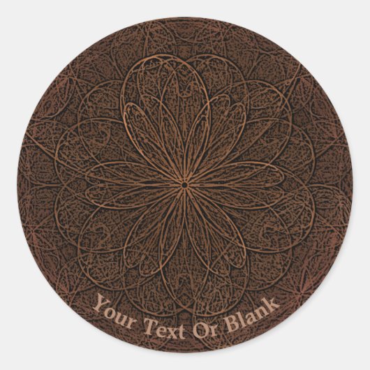 Sticker Rond Chocolate icing (Devant)