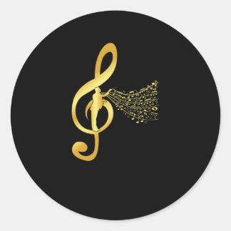 Sticker Rond Choir Conducteur Clef Notes Choral Music Chorus Gi