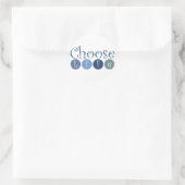 Sticker Rond Choisir les cercles de vie (Sac)