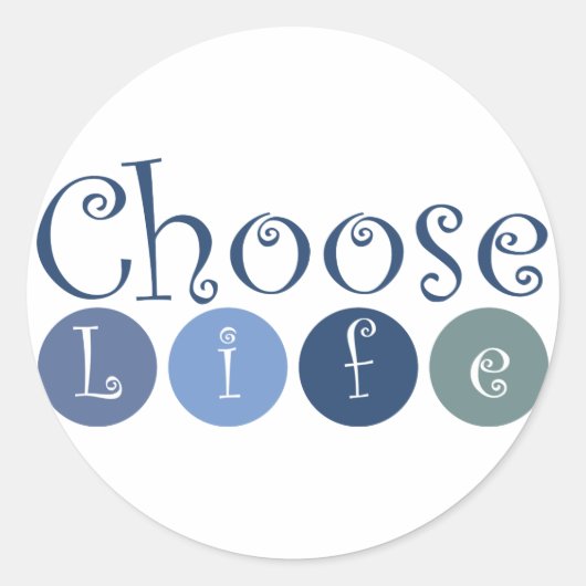 Sticker Rond Choisir les cercles de vie (Devant)