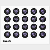 Sticker Rond Choisir Type Heimerheimer Sensibilisation Papillon (Feuille)