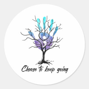 Sticker Rond Choisissez De Continuer À Être Au Courant De La Pr