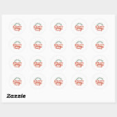 Sticker Rond Choisissez Joy Christmas (Feuille)