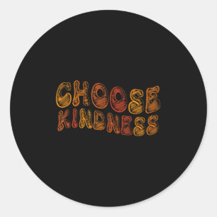 Sticker Rond Choisissez Kindness Anti-intimidation Stop Bulbing