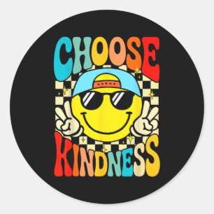 Sticker Rond Choisissez la gentillesse soyez gentil inspirant e