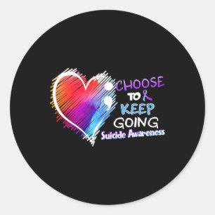 Sticker Rond Choisissez Pour Continuer À Faire Connaître Votre