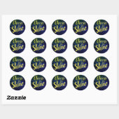 Sticker Rond Choisissez Shine Stars Cosmos (Feuille)