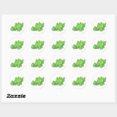 Sticker Rond Chomby Green (Feuille)