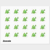 Sticker Rond Chomby Green (Feuille)