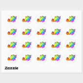 Sticker Rond Chomby Rainbow (Feuille)